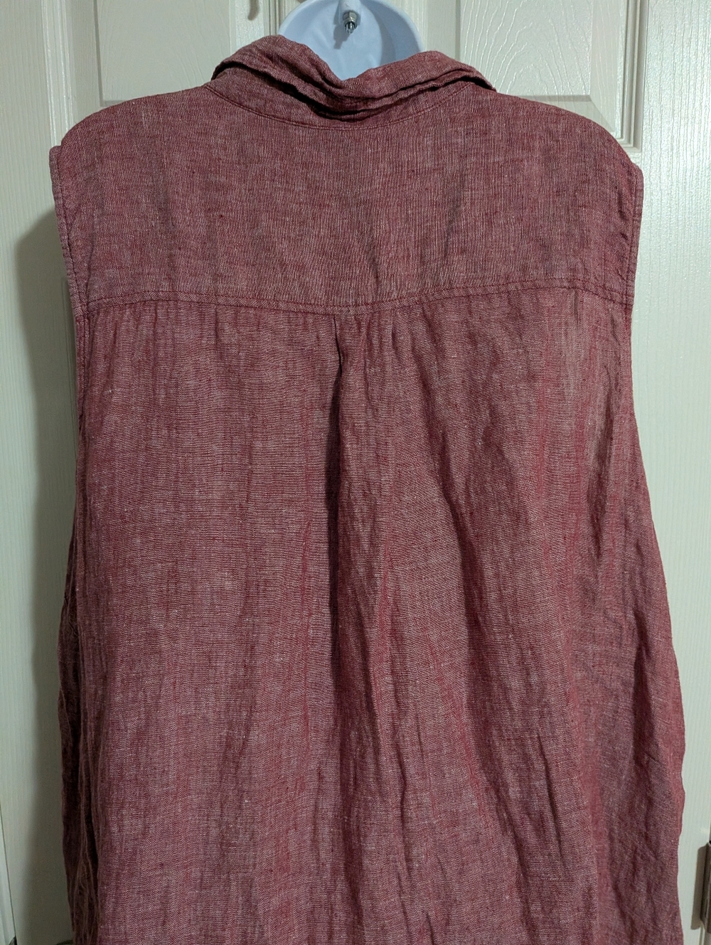 Tahari Sleeveless 100% Linen Shirt Dress Plus 3X - Picture 7 of 7